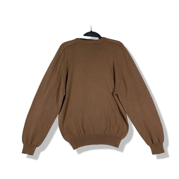 Vintage Giorgio Armani Knit Crew Neck Sweater Mens M Script Minimalist Designer - Picture 5 of 9